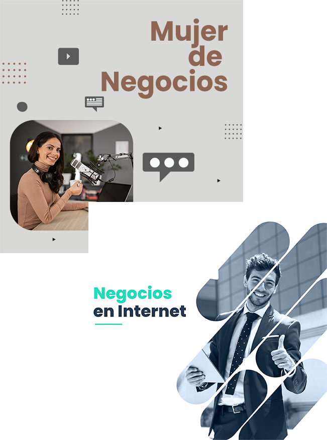Cover del podcast 'Mujer de Negocios' y 'Negocios en internet'